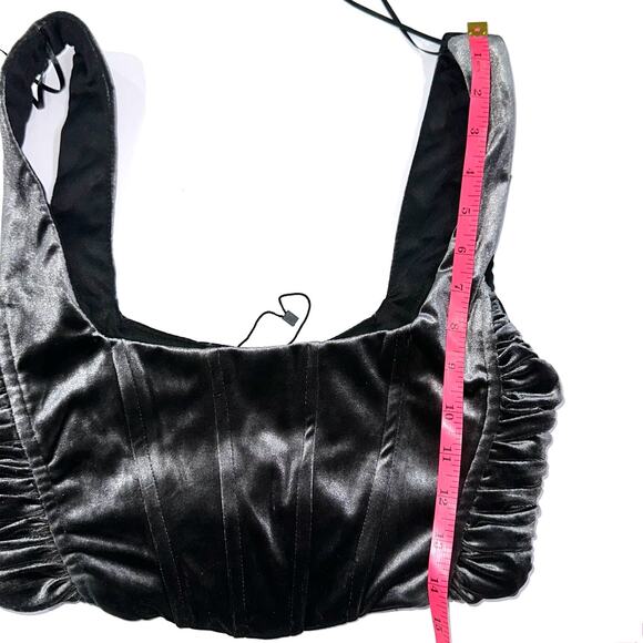 Zara Black and Gray Crop Top - Picture 14 of 14